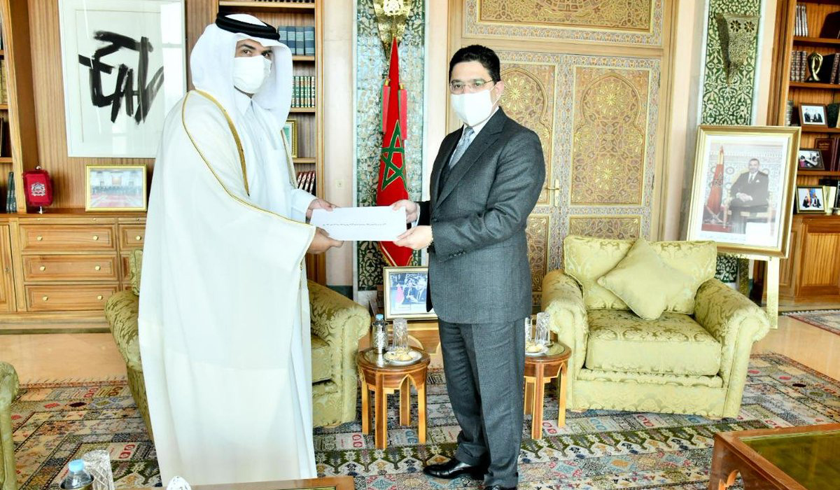 Moroccan Minister of Foreign Affairs Receives Copy of Credentials of Qatari Ambassador